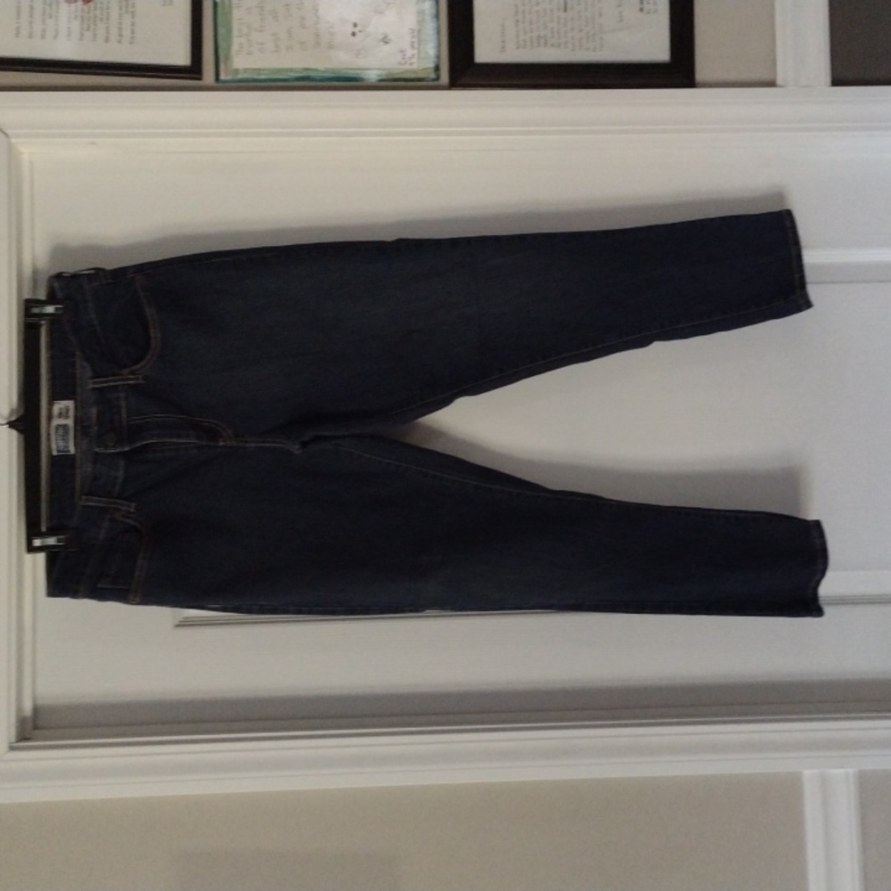 Levi Signature Ankle Skinny Jeans, Dark Blue Size 16